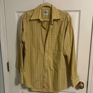 Lacoste Men's Casual Yellow Checkered Shirt